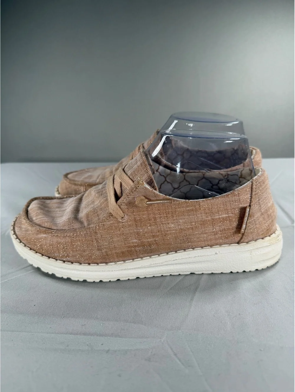 Hey Dude Wendy Sparkling Rose Gold Women's Casual Slip-On Shoes Size 6 US
